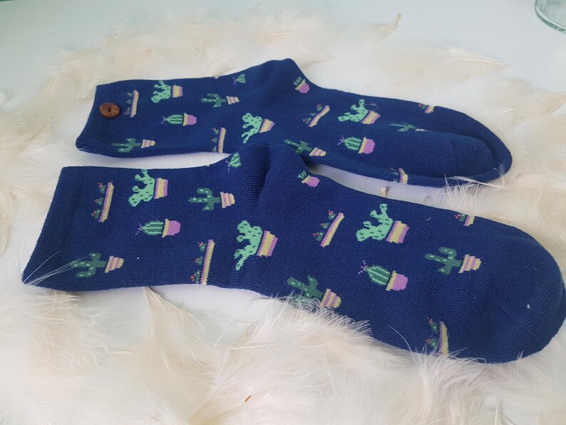 The Blue Cactus Society Valentine/'s Easter birthday gift men women colorful socks women/'s trendy hipster winter spring autumn