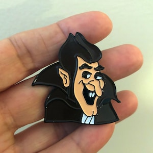 Cereal Monster Vampire Count Inspired Soft Enamel Pin