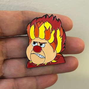 Heat Miser The Year without a Santa Claus Inspired Monster Soft Enamel Pin