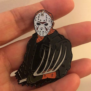 Jason Pitchfork Glow in the Dark Friday the 13th Soft Enamel Pin