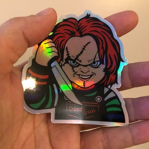 Chucky Rainbow Hologram Sticker