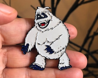 Christmas Snow Monster Glow in the Dark Soft Enamel Pin