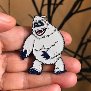 Christmas Snow Monster Glow in the Dark Soft Enamel Pin