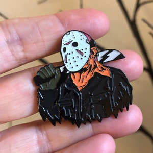 Jason Voorhees Inspired GLOW in the Dark Soft Enamel Pin