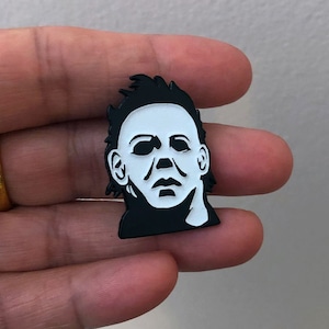 Halloween 1978 Glow in the Dark Michael Myers Inspired Soft Enamel Pin