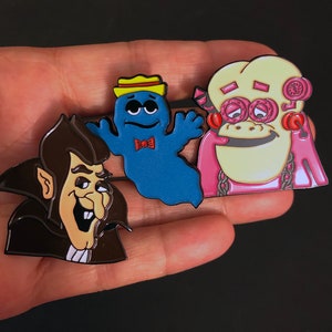 Cereal Monster Inspired Ghost Pack Soft Enamel Pin Set