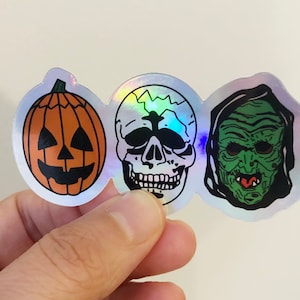 Halloween III 3 Season of the Witch Inspired Rainbow Hologram Vinyl Sticker Decal