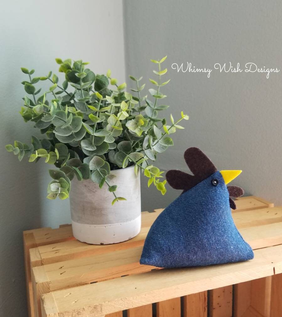 Pyramid Chicken Pattern Pyramid Chicken / Denim - Etsy