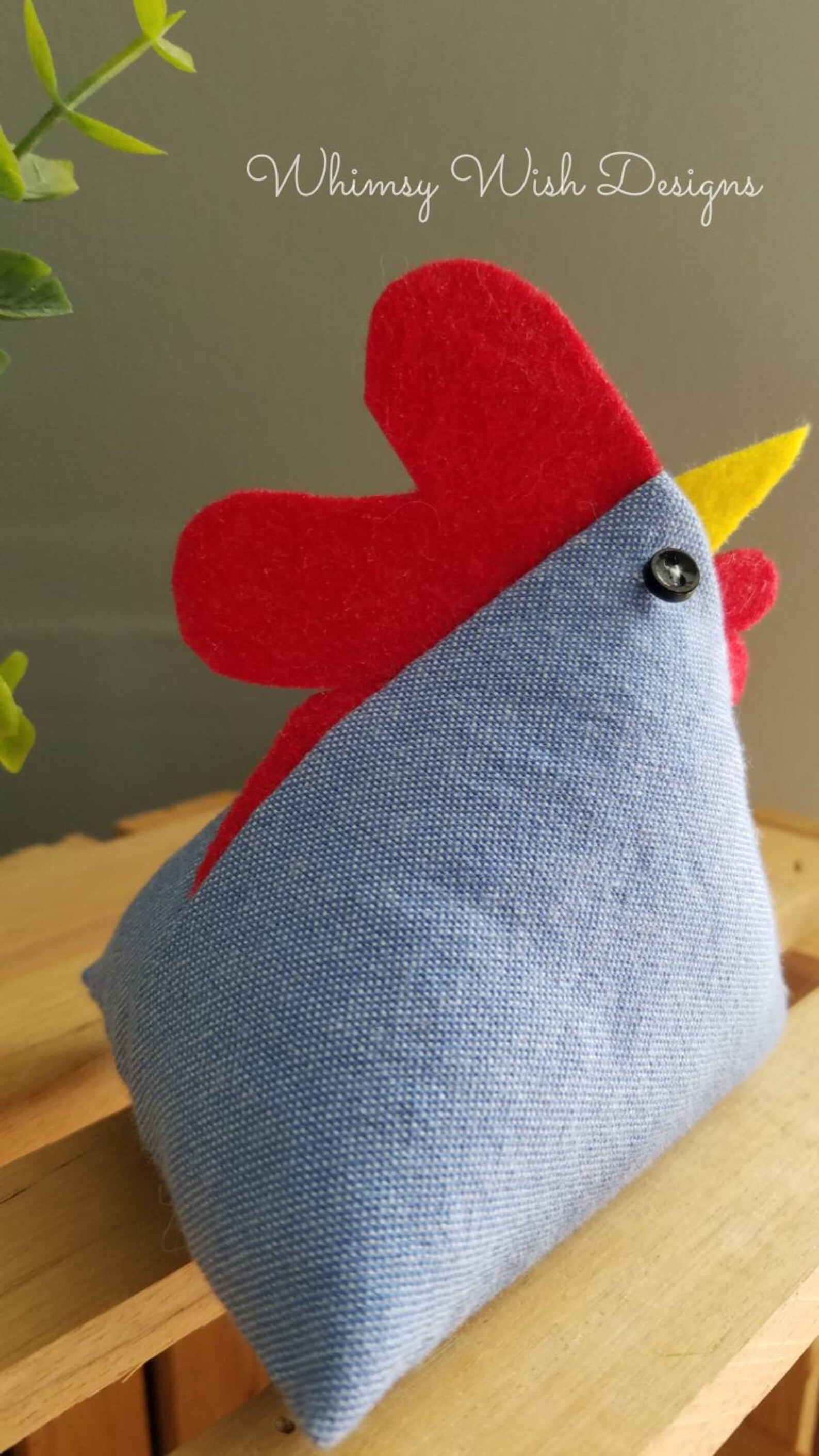 Pyramid Chicken Pattern Pyramid Chicken / Denim - Etsy
