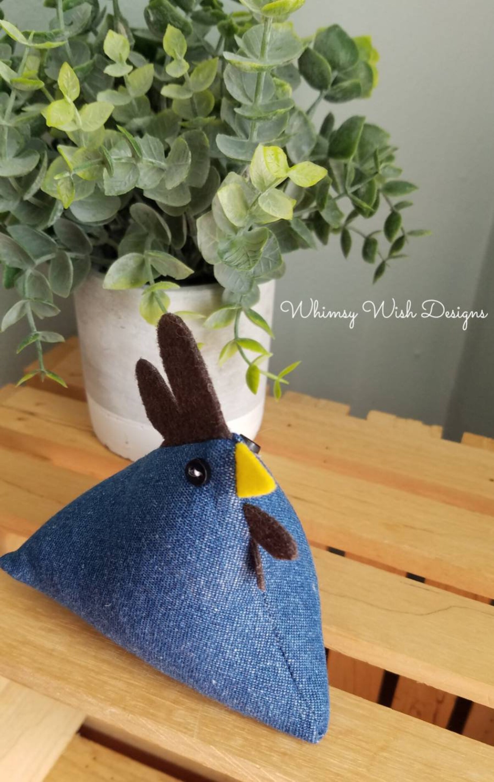 Pyramid Chicken Pattern Pyramid Chicken / Denim - Etsy