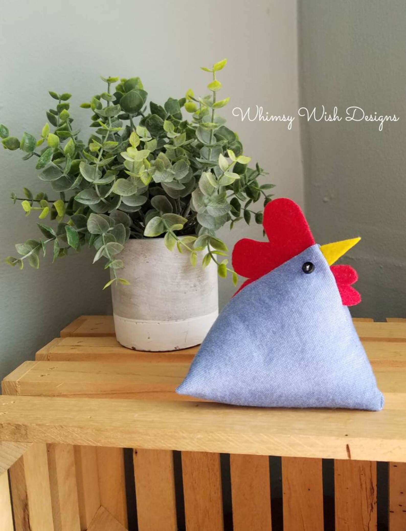 Pyramid Chicken Pattern Pyramid Chicken / Denim - Etsy