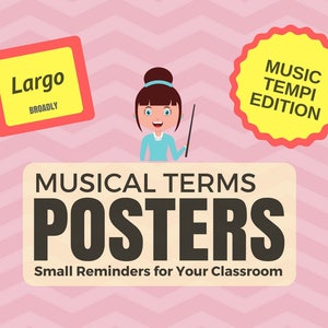 Musical Terms Posters - Music Tempi Edition