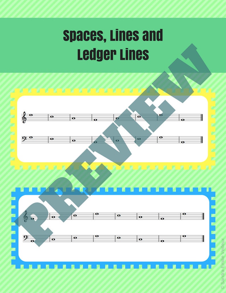 note-identification-treble-clef-and-bass-clef-etsy