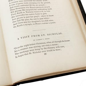 MOORE, Clement Clarke. The New-York Book Of Poetry. (Wizyta św. Mikołaja / To była noc przed Bożym Narodzeniem). (1837 - PIERWSZE WYDANIE)