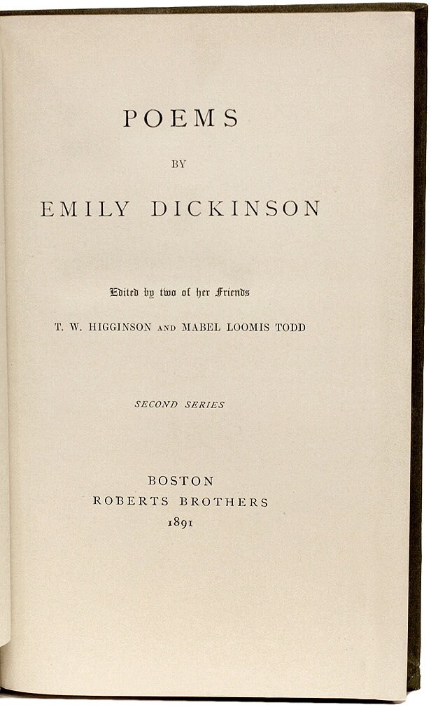 DICKINSON Emily. Gedichte Zweite Reihe. ERSTE AUSGABE Etsy