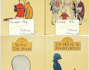 MILNE. When We Were Very Young - Winnie The Pooh - House At Pooh Corner - Now We Are Six. (All INSCRIBED By Christopher (Robin) Milne)