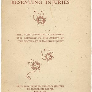 KEPPEL, Frederick (James A. McNeill Whistler). Die sanfte Art der Verletzungen Übel... (Erste Ausgabe - Präsentation kopieren - 1904)