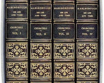 CHURCHILL, Winston S. Marlborough His Life and Times. (4 Vols - 1933, 34, 36, 38 - All FIRST EDITIONS)