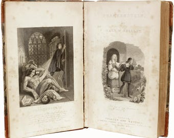 SHELLEY, Mary Wollstonecraft. Frankenstein: O el Prometeo Moderno. (1839 - Tercera edición, cuarta impresión)