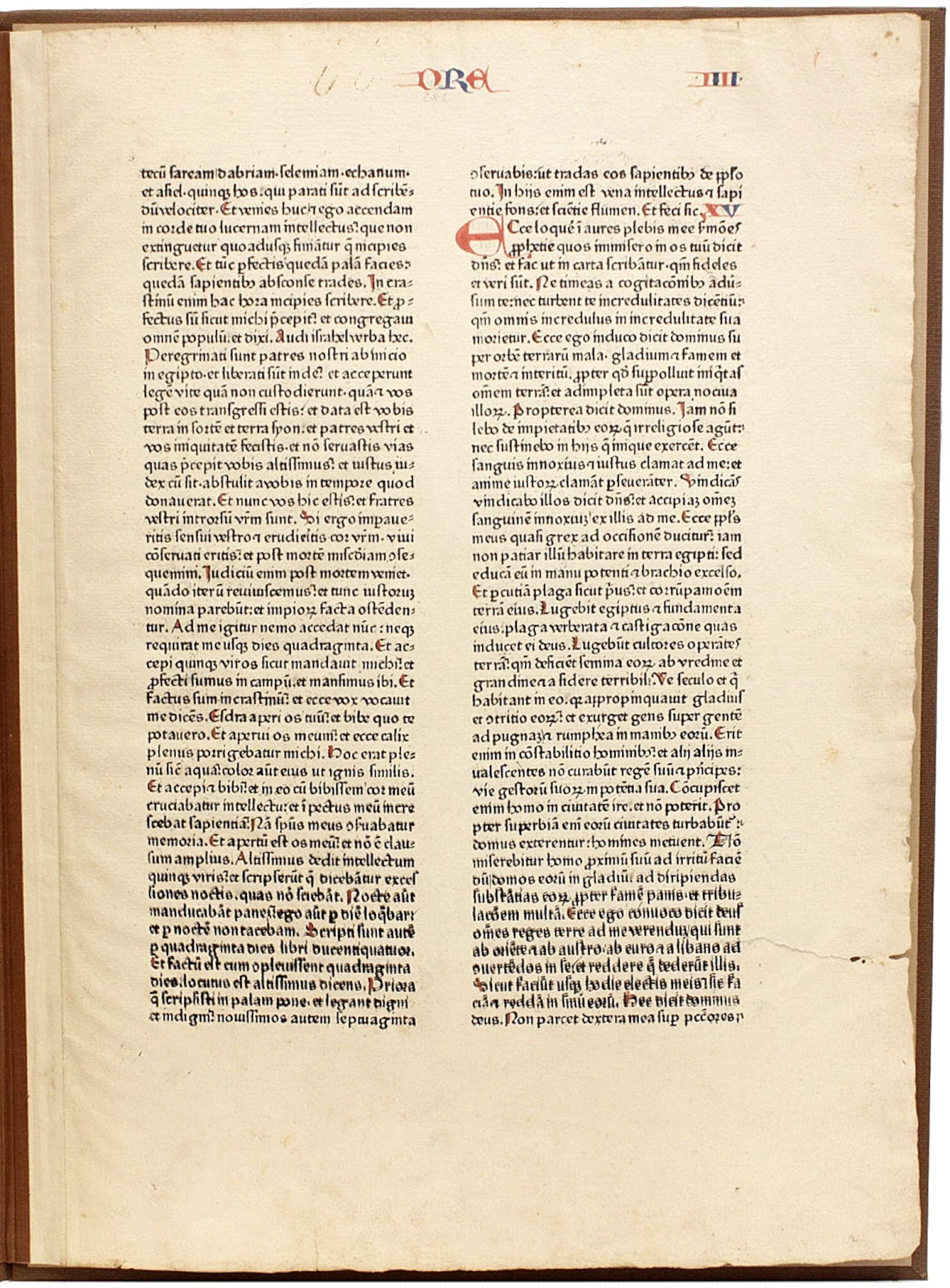 BIBLE; Latin; Vulgate. BIBLIA LATINA - Fust and Schoeffer 48-line Bible ...