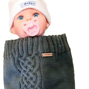 Knitted Baby Sleeping Bag Pattern - Baby Cocoon Pattern - Celtic Cable Wrap -  Sleep Sack Pattern - Swaddling Pattern - Instant Download