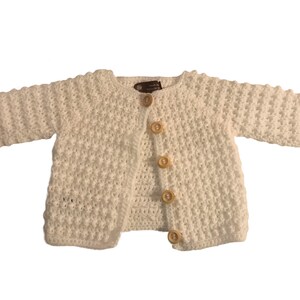 Patrón de cárdigan Bobble para bebé a crochet/ 6-9 meses/ Accesorios de regalo para bebé/ Cárdigan para niña/ Chaqueta para niño/ Descarga digital PDF