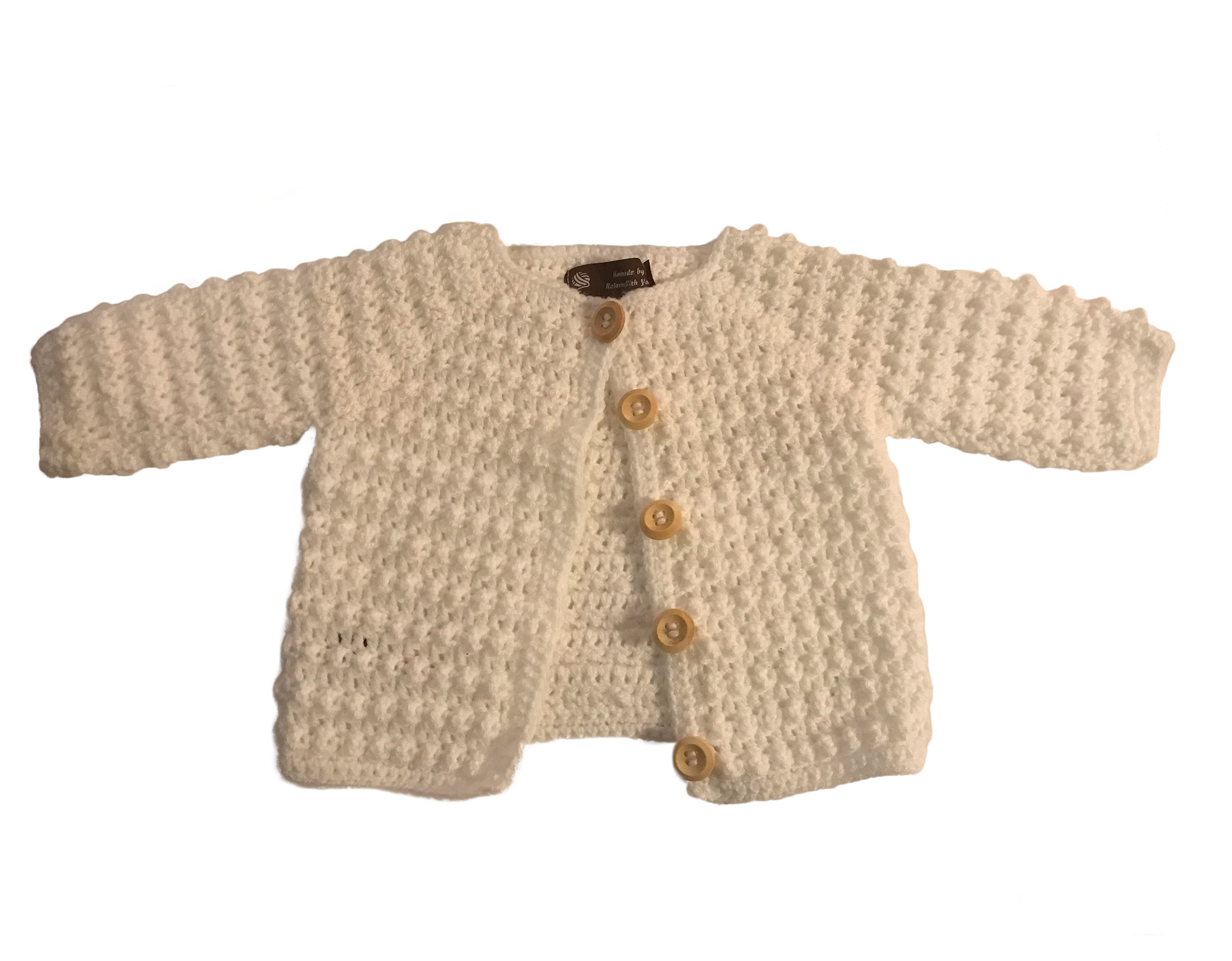 Off White Baby With Wooden Buttons/ 6-9 Months/ Baby - Etsy
