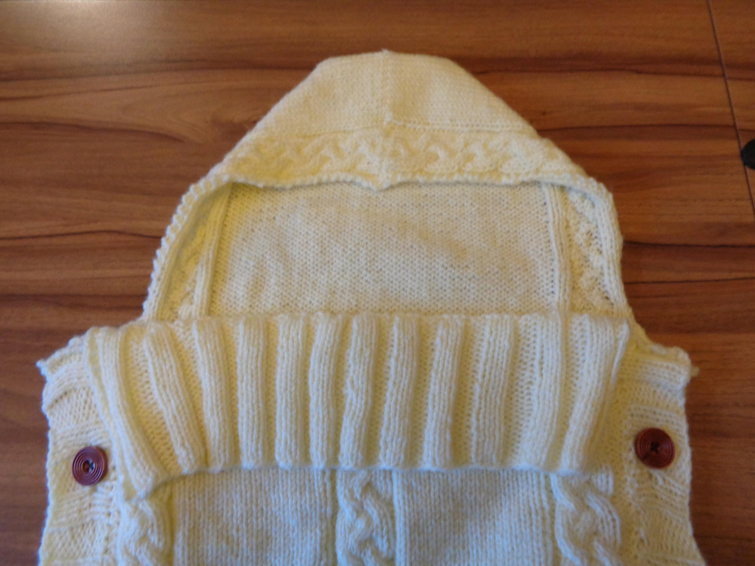 Knitted Baby Sleeping Bag Pattern With Cables Baby Cocoon Etsy UK