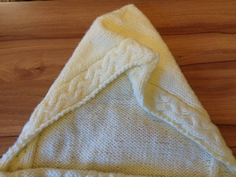 Knitted Baby Sleeping Bag Pattern With Cables Baby Cocoon Etsy UK