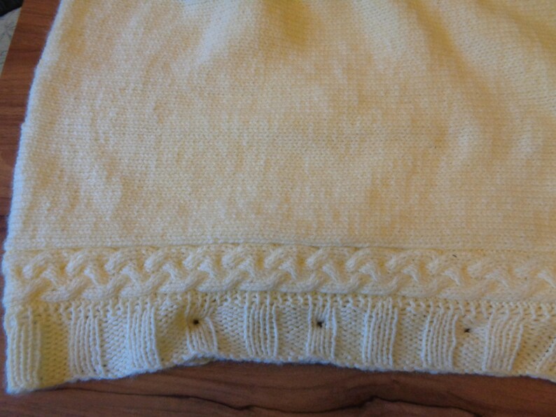 Knitted Baby Sleeping Bag Pattern With Cables Baby Cocoon Etsy UK