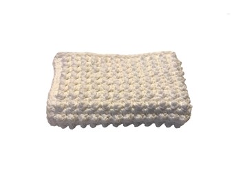 Soft Crochet Cotton Washcloth, Baby Face Cloth (10x14)