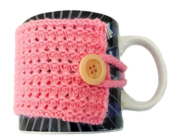 Large Tea Mug Cup Warmer Coffee Cup Cozy Handmade Knitted 