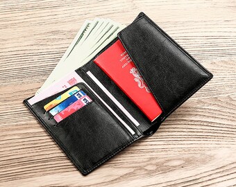 Girl Indian Face Camouflaging Leather Passport Holder Cover Case Travel One Pocket