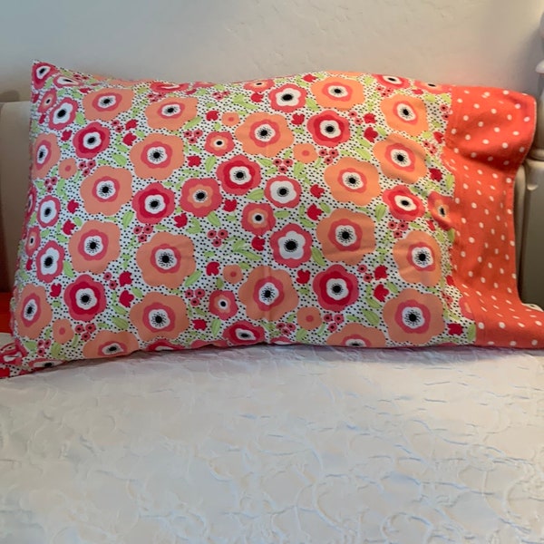 Sweet Flannel Handmade Pillowcase