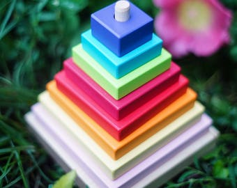 Wooden pyramid / wooden constructor / pyramid / educational toy / Eco toy / gift for the child / gift for the girl / gift for the boy