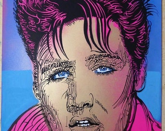 Elvis / I Can’t Help Falling In Love With You on neon pink Blue Hawaii version AP 1/1 (2022)