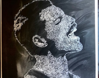 Freddie Mercury artists proof 1/9 A1 screen print with silver dust and laquer