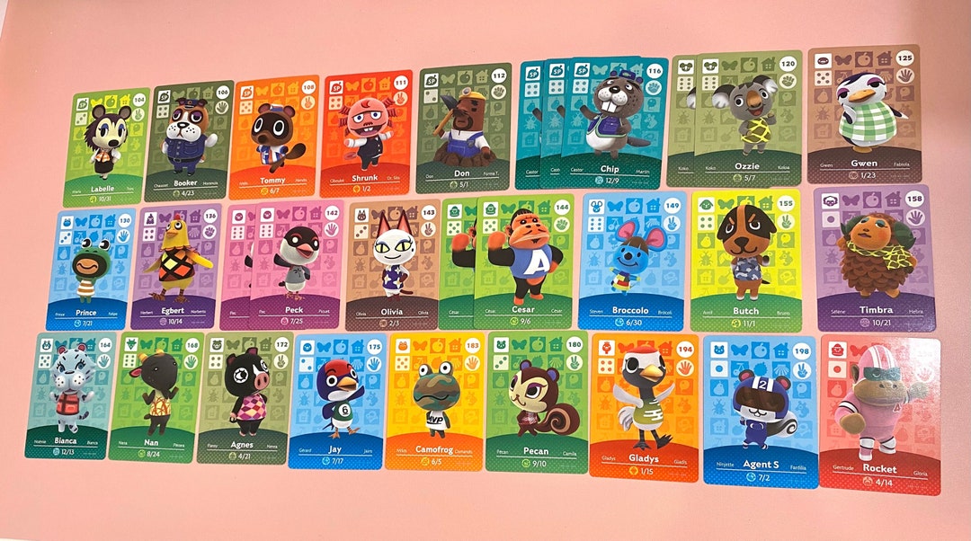 ACNH Amiibo Cards Series 2 GENUINE Animal Crossing Amiibo Cards Etsy