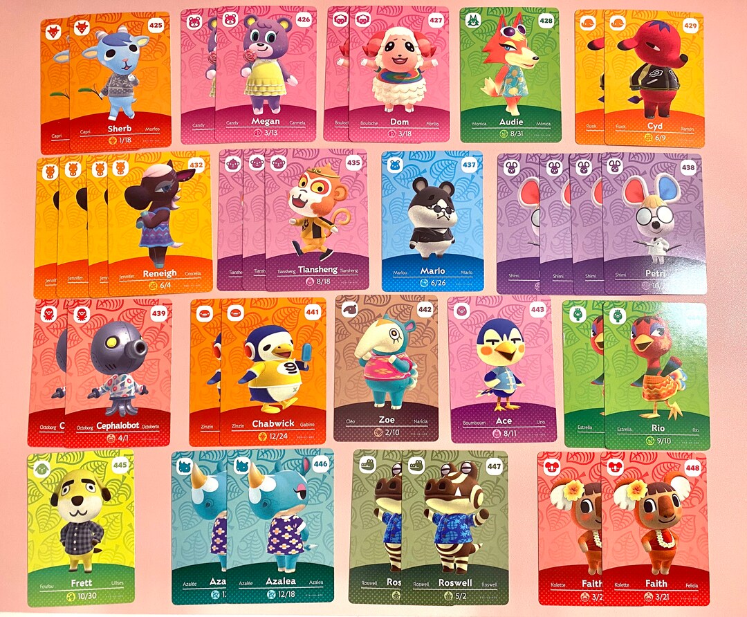 ACNH Amiibo Cards Series 5 GENUINE Animal Crossing Amiibo Cards Etsy