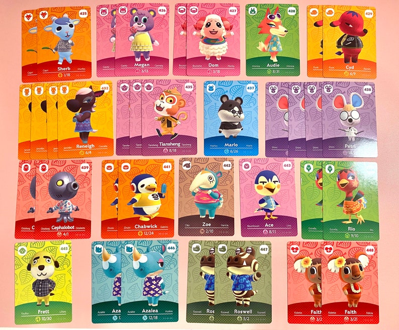 ACNH Amiibo Cards Series 5 GENUINE Animal Crossing Amiibo Cards Etsy