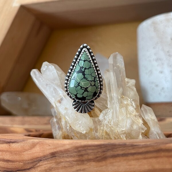 Tear Drop Turquoise Statement Ring