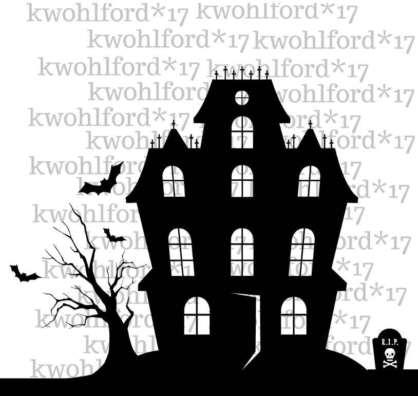 Haunted House Cut Out Template Haunted House Cut Out Template