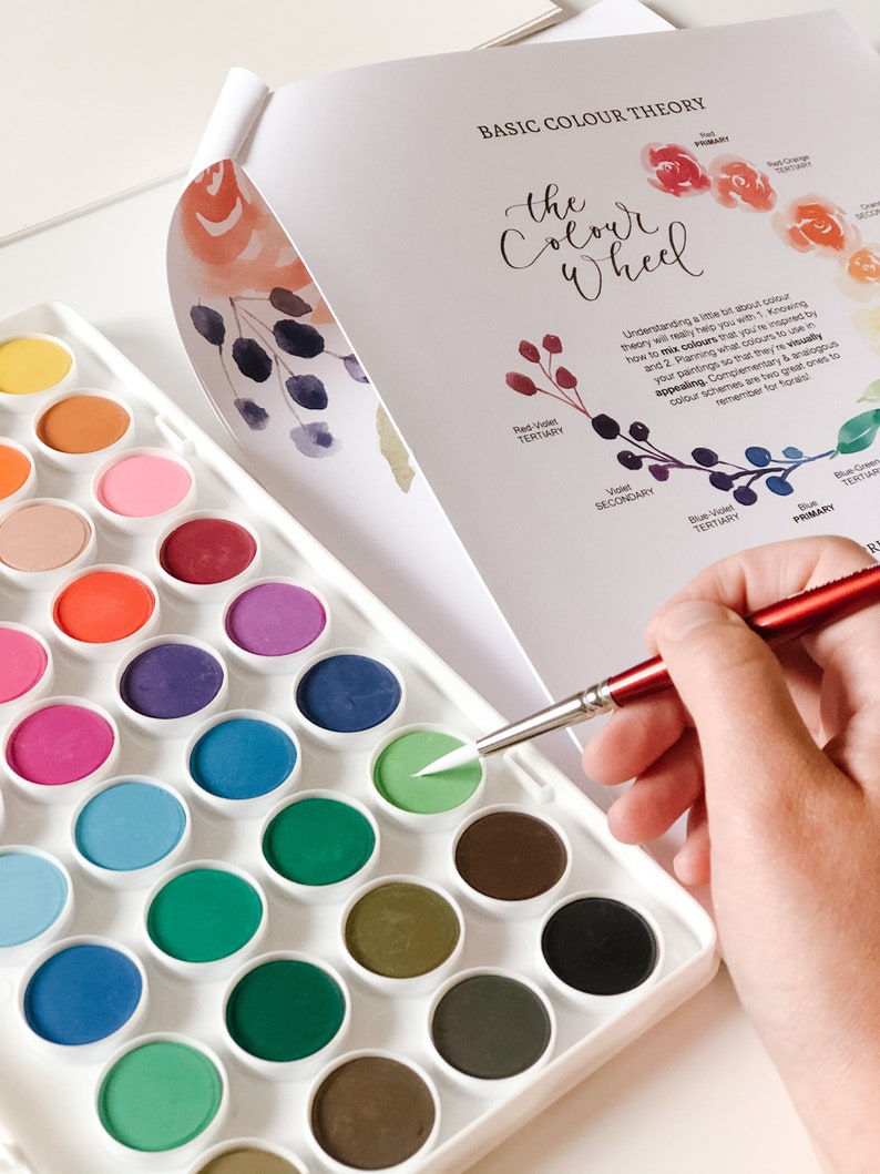 Beginner's Watercolour Kit & Virtual Class Watercolor Etsy