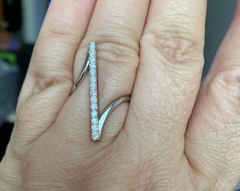 Moissanit Silber Ring