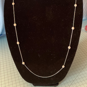 Anne Klein Necklace with Clear Stones Clusters, Vintage Necklace, Silver Tone Necklace, Vintage Necklace, vintage Anne Klein