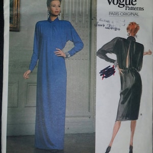 Vogue 1816 Givenchy Sewing Pattern Paris Original, Uncut, Misses&#39; Dress Size 10