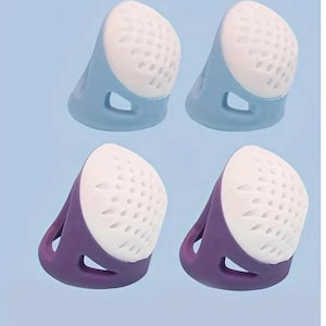 Silicone Thimble, 2 pcs, Sewing Tool, Finger Protection, Embroidery Tool, *Choose  Your Size*