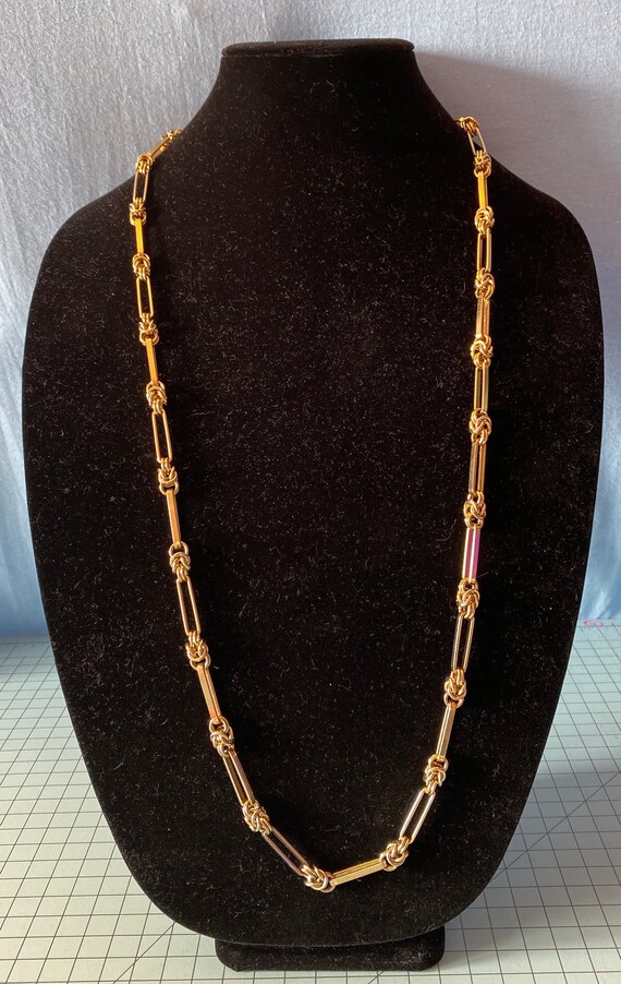 Donald Stannard Necklace, Vintage Necklace, Gold T