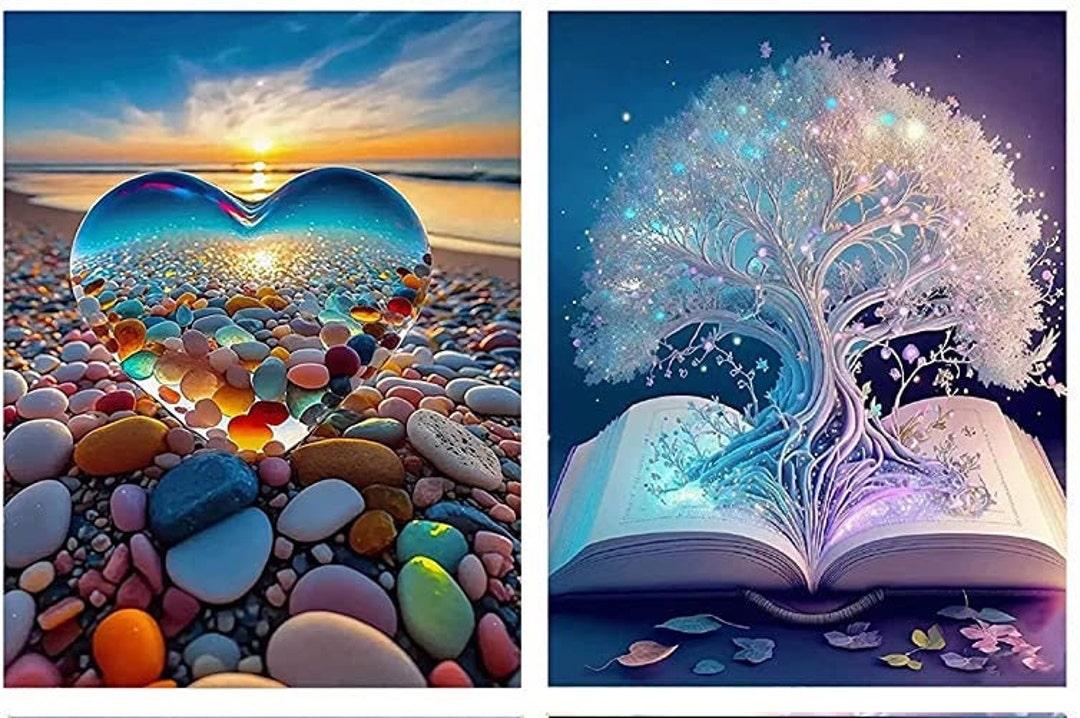 Mystical Diamond Art Kit choose Your Kit Heart Diamond Painting Kit