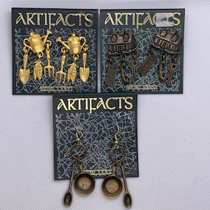 JJ Artifacts Jewelry *Your Choice* Watering Can Earrings, House Earrings, Pan Earrings, Novelty Earrings, Gift Idea, vintage Earrings